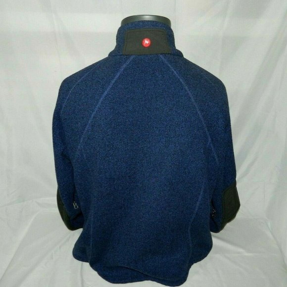 VTG Marmot Blue Fleece Full Zip Jacket XL womens - Picture 7 of 8